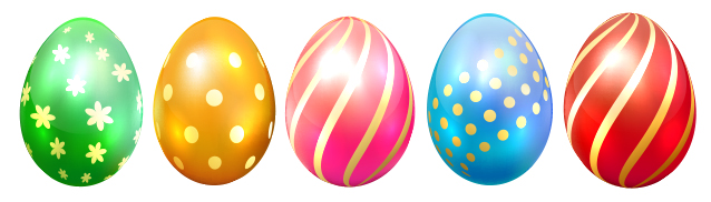 jewel colored eggs