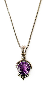 Amethyst jewelry necklace