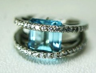 Blue topaz ring from Forever Diamonds